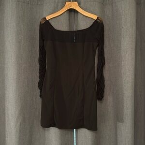 Fashion Nova Alice Crepe Mini Dress - Black